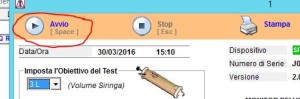 Avvio calibrazione spirometro mir spirolab