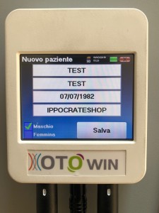 inserimento anagrafica paziente con audiometri otowin