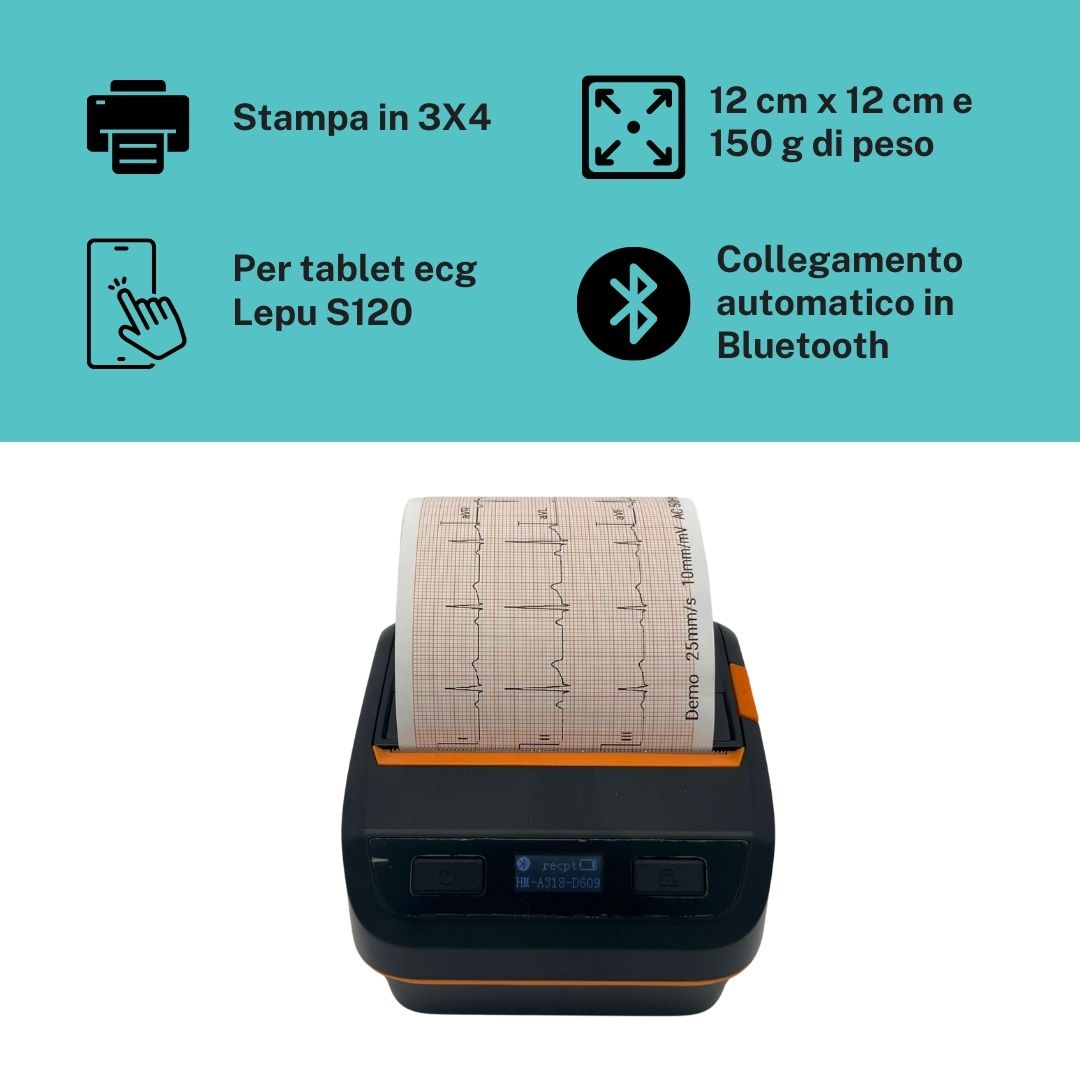 Stampante per tablet ecg Lepu S120 - IPPOCRATESHOP