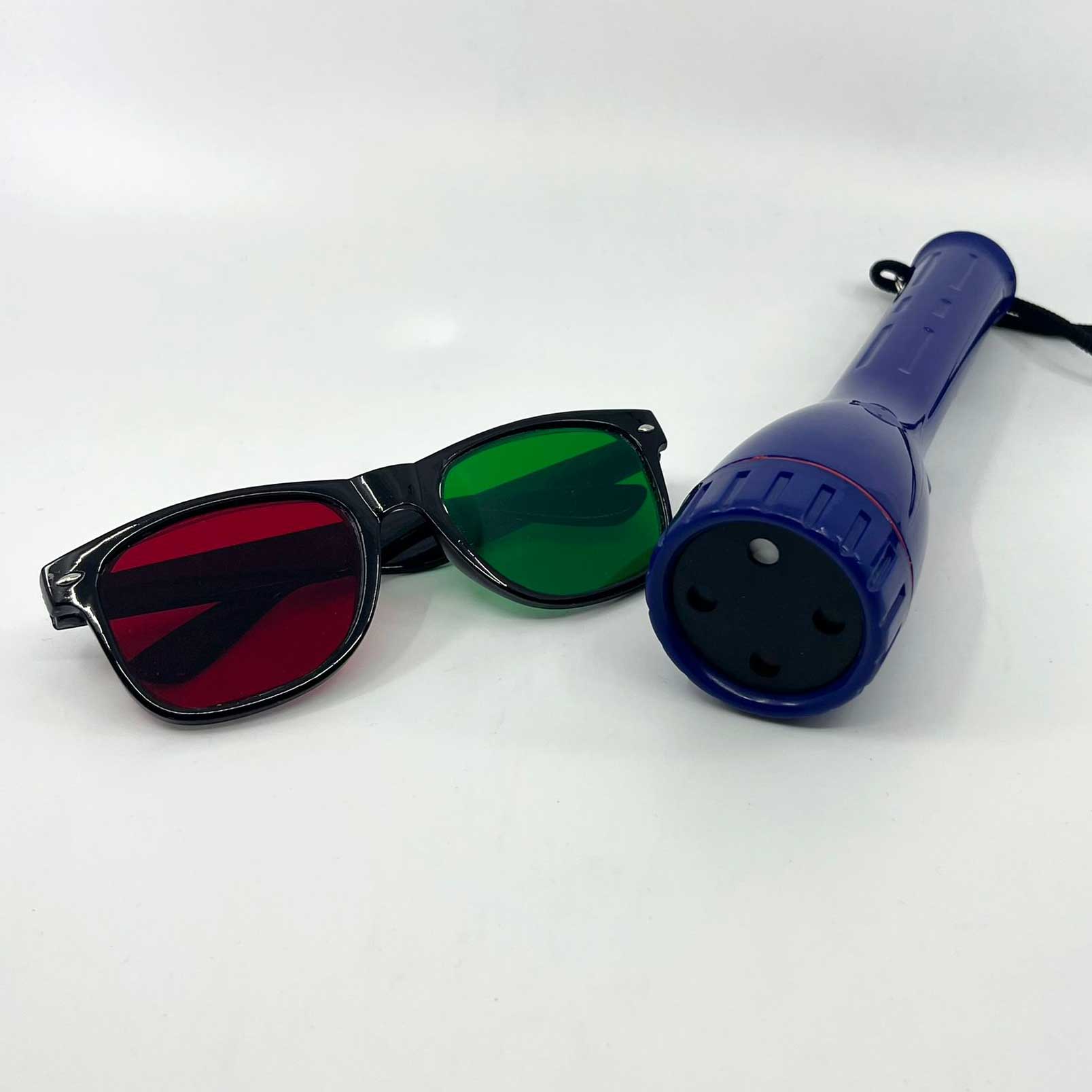 Test delle luci di Worth completo con occhiali polarizzati e torcia IPPOCRATESHOP