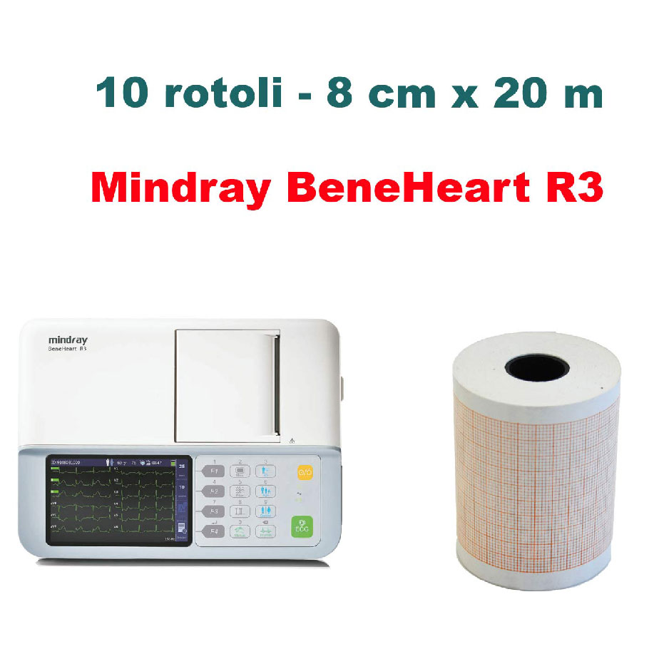 Carta termica ECG - Cardioline ETA 40 - 45mmx30m - Conf. 90 rotoli