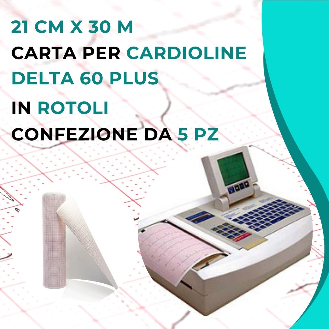 Carta termica ECG - Cardioline ETA 40 - 45mmx30m - Conf. 90 rotoli