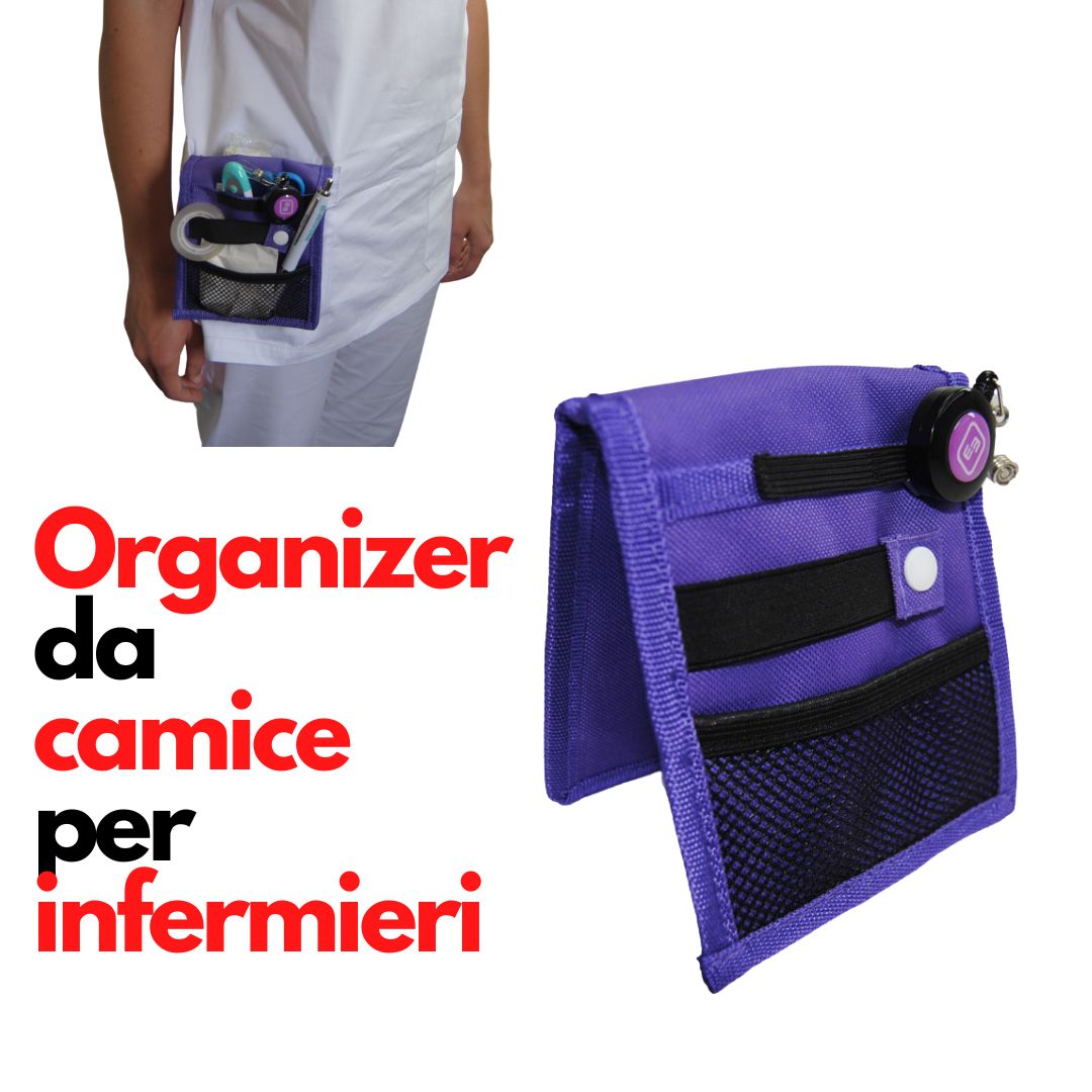 Organizer per infermiere, Per camici o pigiami, Stampa celeste, Keen's